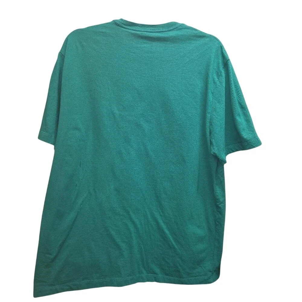 True‎ Religion Relaxed Double Retro Tee Green Graphic Logo T Shirt Men's Medium